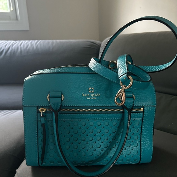 kate spade Handbags - Kate Spade Turquoise Satchel Bag